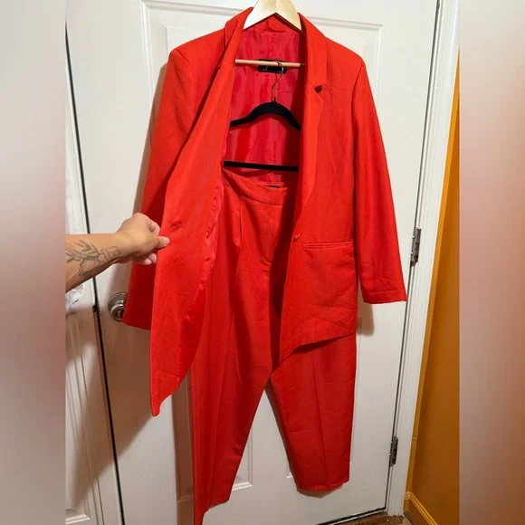 ASOS Design Vibrant Red Blazer - Picture 12 of 12